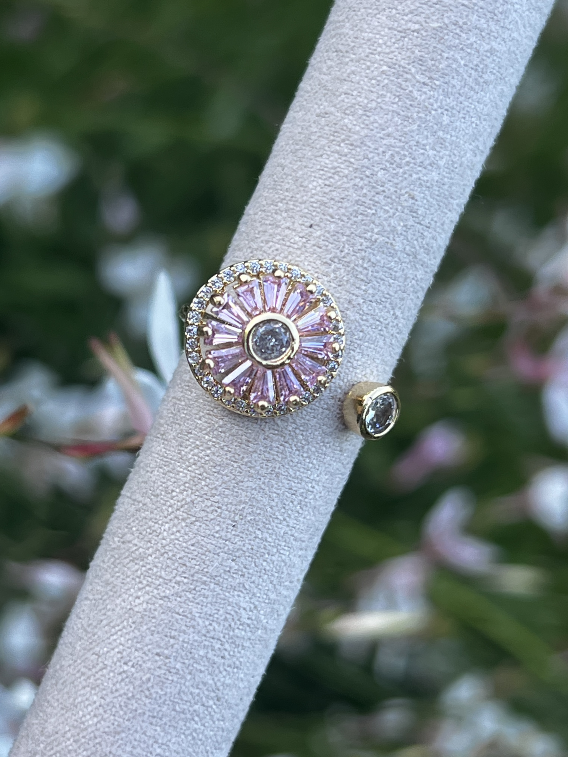 Bague tournante anti-stress en argent ou plaqué or