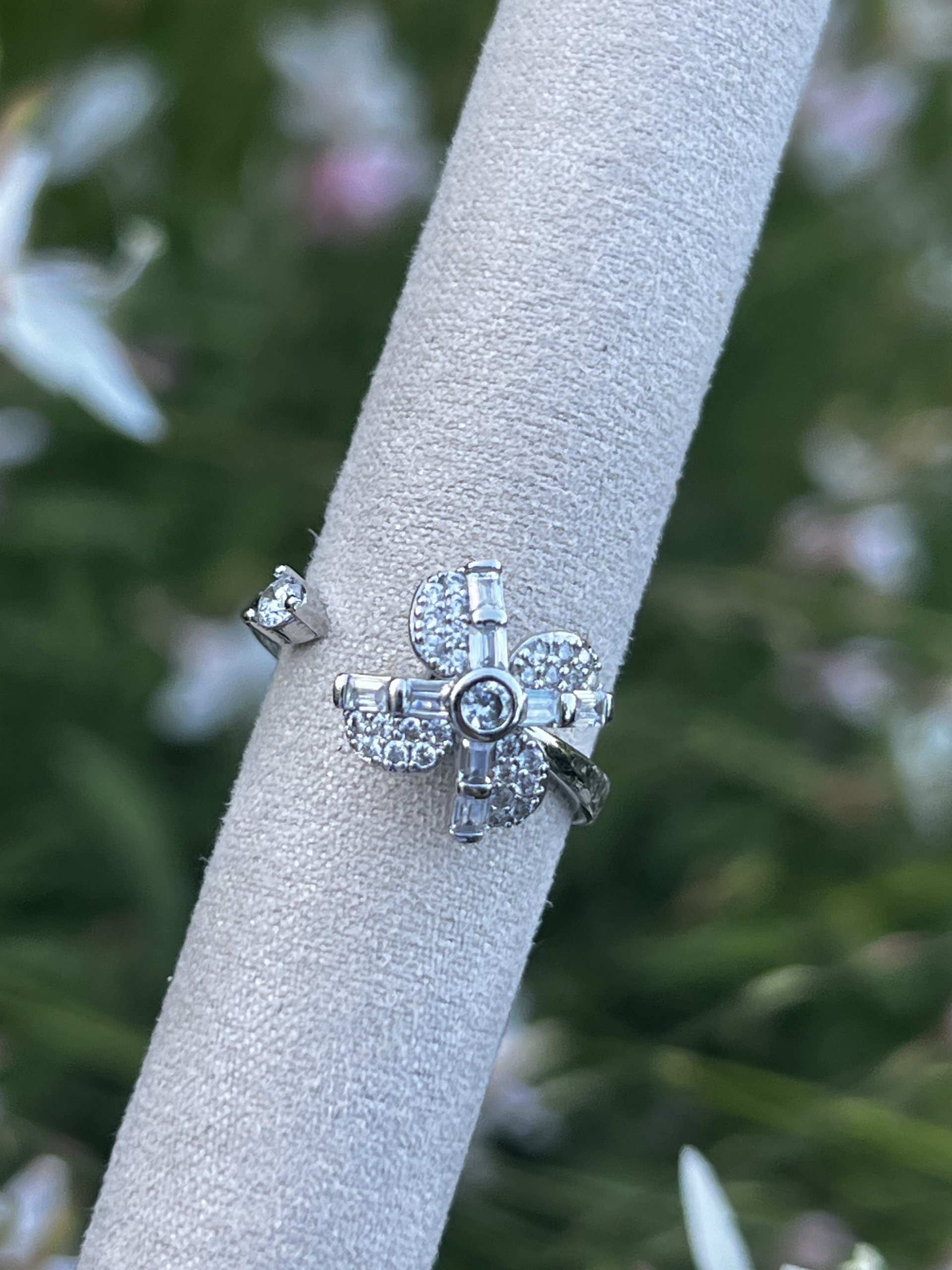 Bague tournante anti-stress en argent ou plaqué or – Image 2