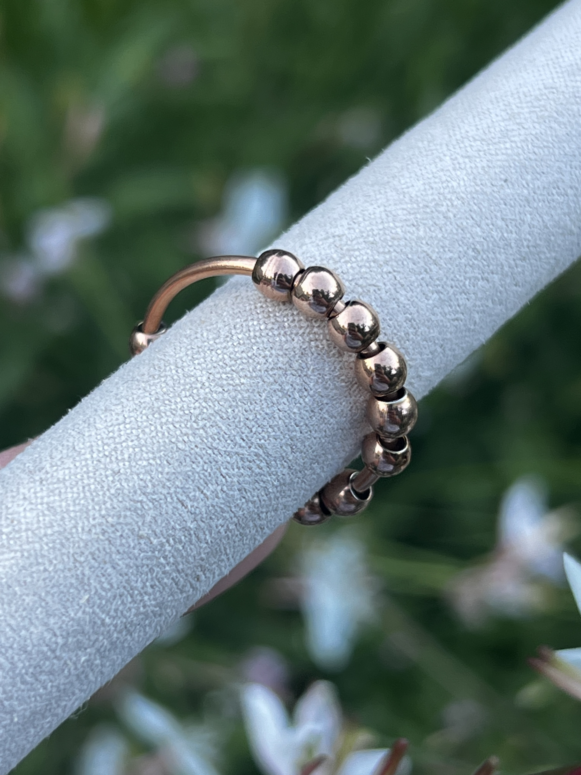 Bague tournante anti-stress perles mobiles – Image 2