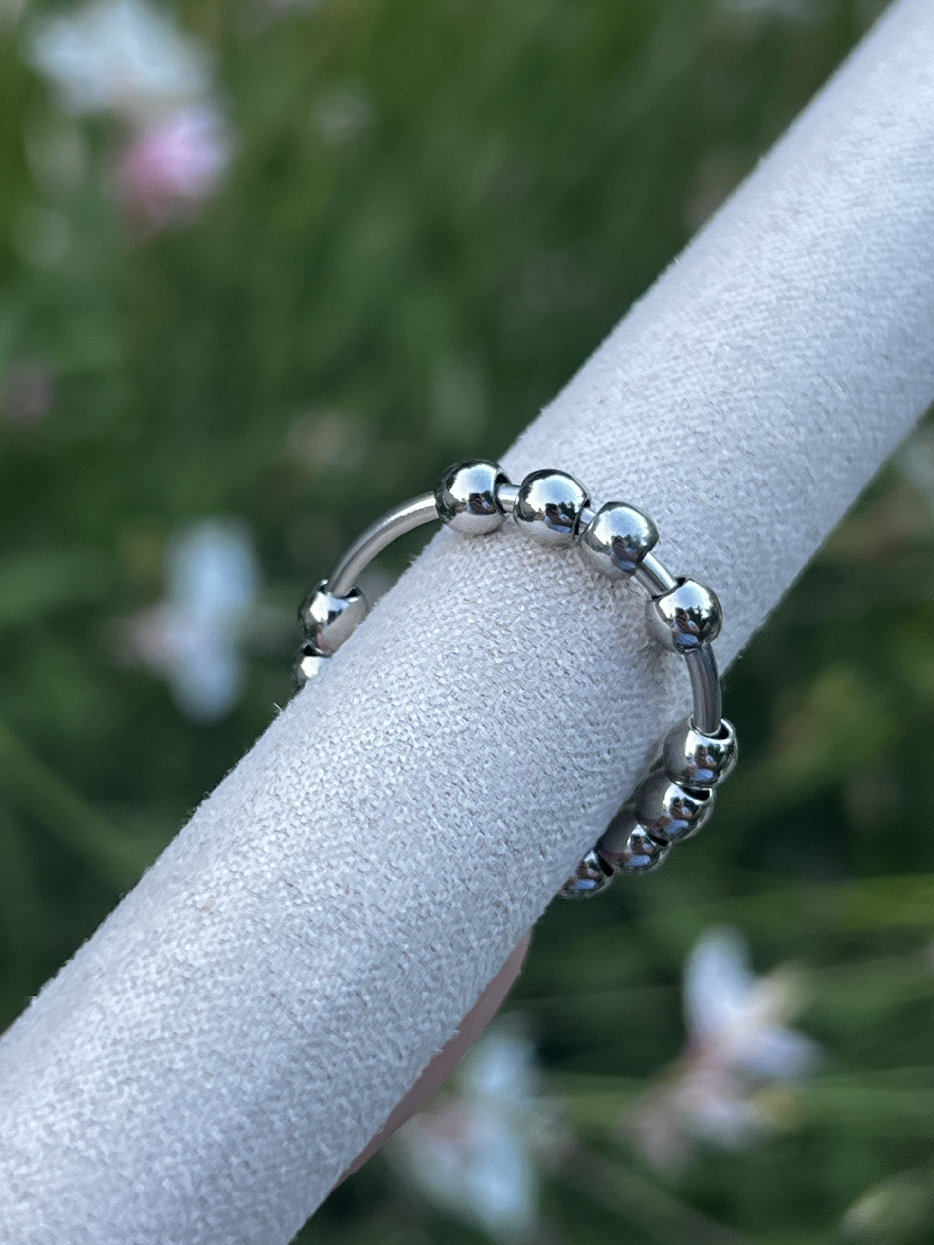 Bague tournante anti-stress perles mobiles – Image 4