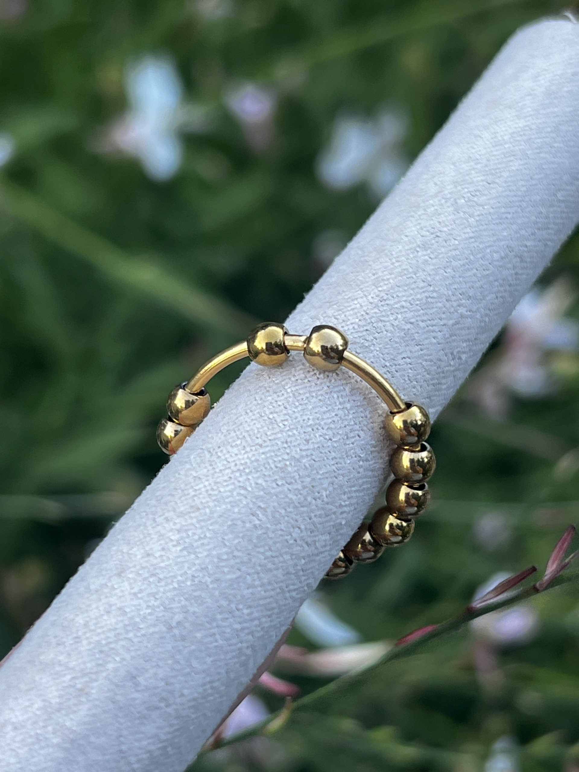 Bague tournante anti-stress perles mobiles – Image 6